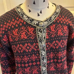 Nomadic Traders Fair Isle 
Cardigan Sweater
Cotton/Ramie Blend